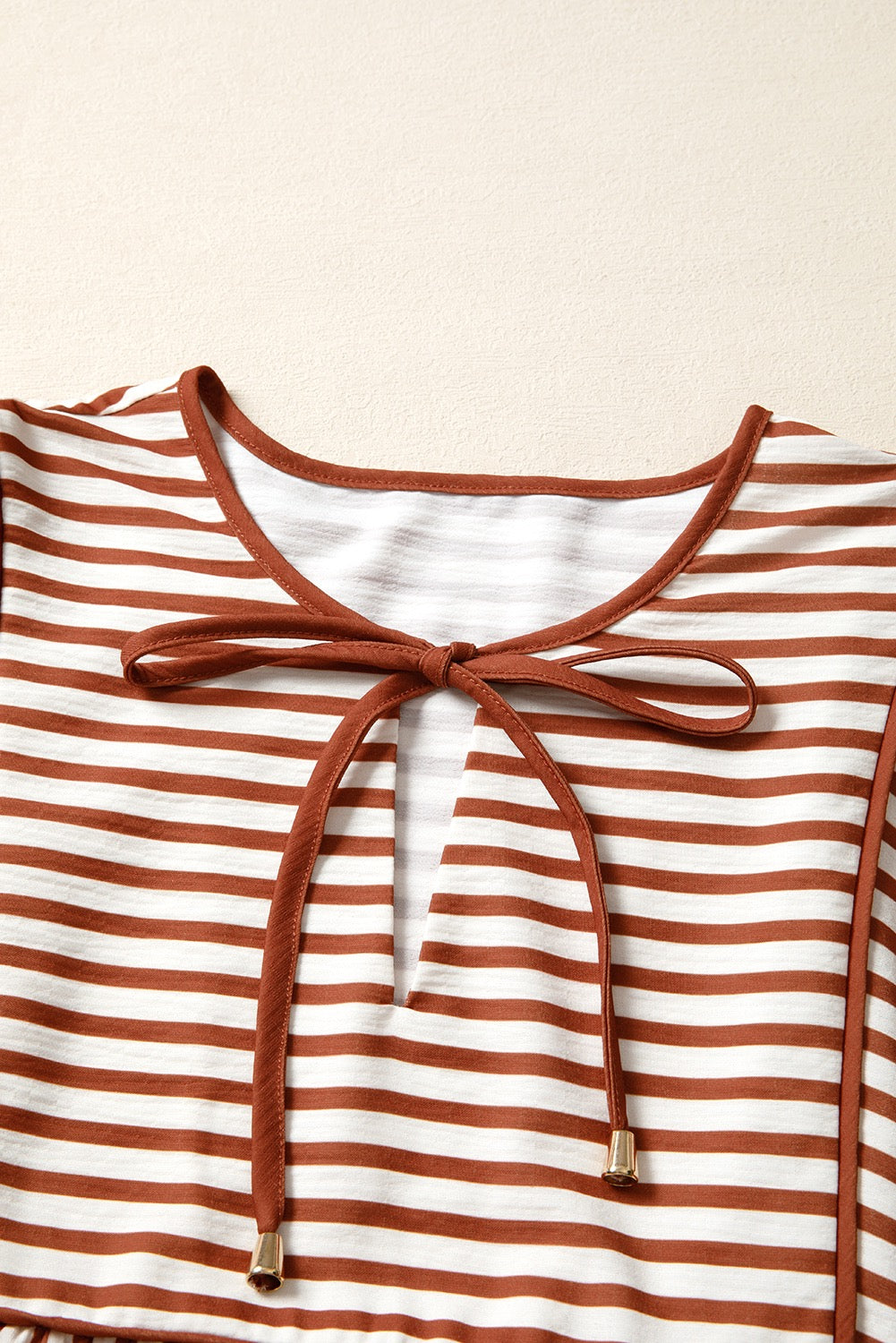 Brown Stripe Blouse
