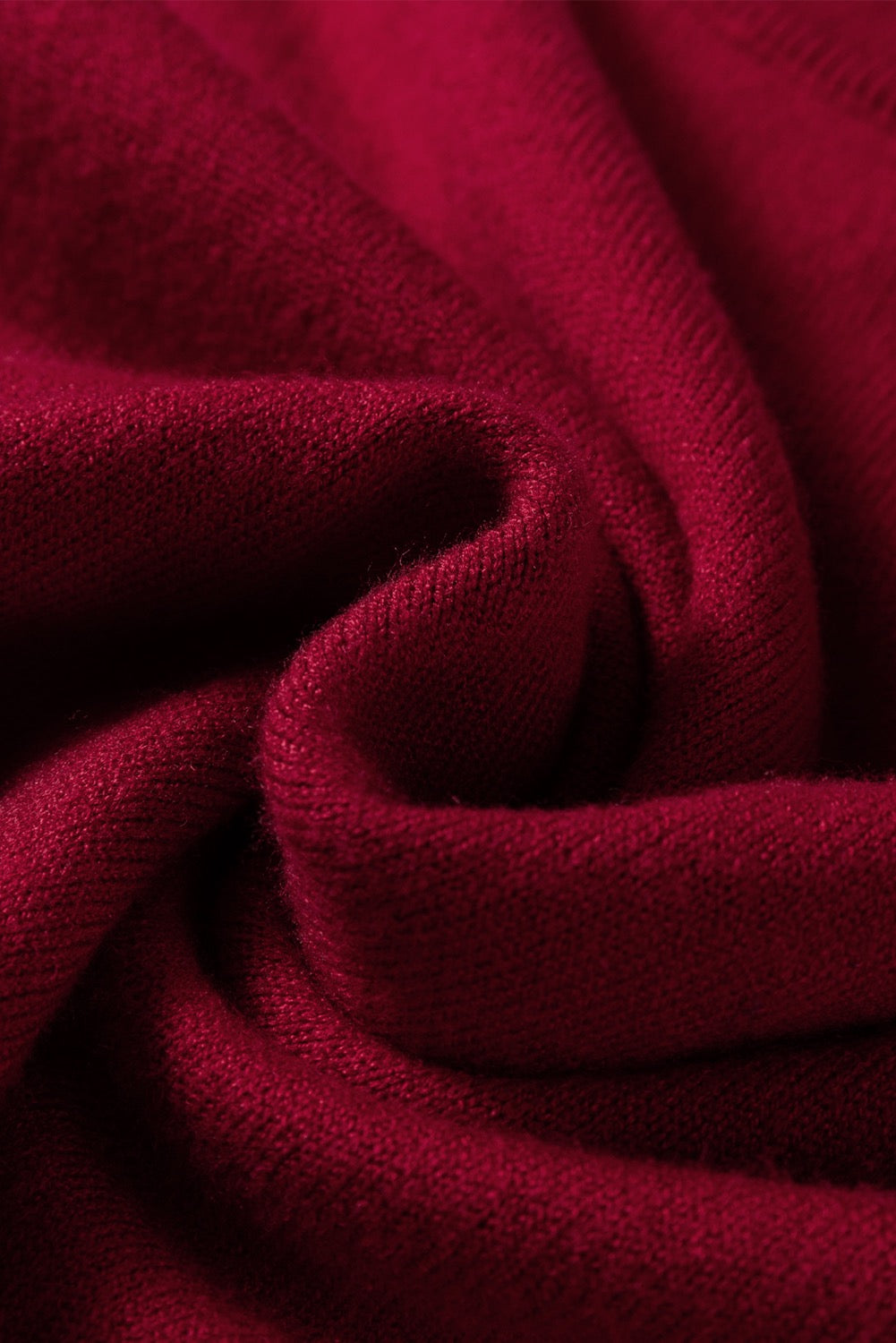 Red Sleeveless Knit Sweater