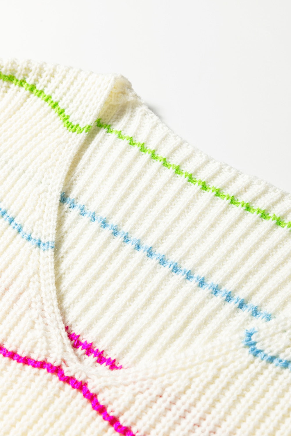 Colorful Striped Long Sleeve Top