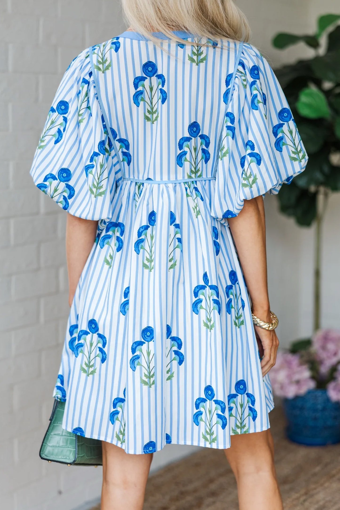 Blue Floral Dress