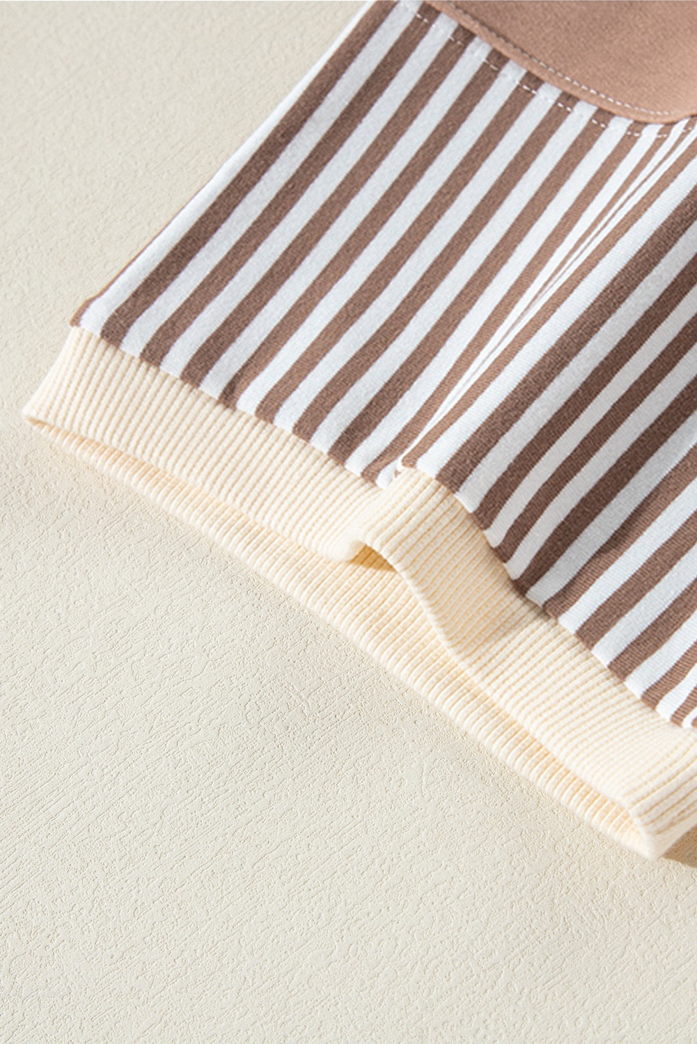 PLUS Khaki Patchwork Top